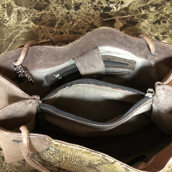 Handmade in Mexico - Python and Pig Leather bag - Picture 6 of 7